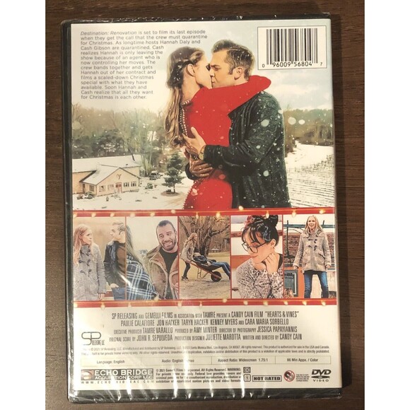 Hearts & Vines DVD 2021 Taryn Jon Hacker Paulie Calafiore Christmas Movie New - Picture 2 of 4